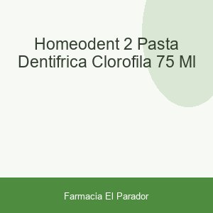HOMEODENT-2 PASTA DENTIFRICA CLOROFILA 75 ML