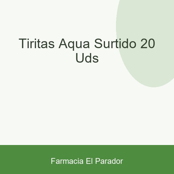 TIRITAS AQUA SURTIDO 20 UDS
