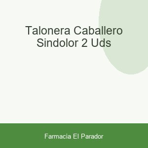 TALONERA CABALLERO SINDOLOR 2 UDS