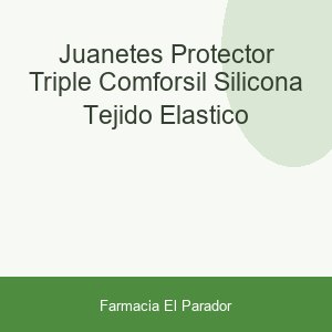 JUANETES PROTECTOR TRIPLE COMFORSIL SILICONA TEJIDO ELASTICO