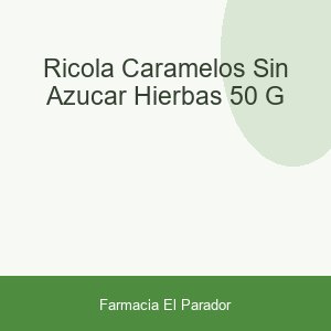 RICOLA CARAMELOS SIN AZUCAR  HIERBAS 50 G