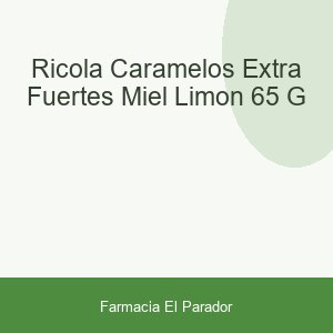 RICOLA CARAMELOS EXTRA FUERTES  MIEL LIMON 65 G