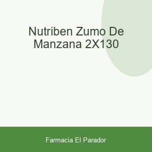 NUTRIBEN ZUMO DE MANZANA 2X130