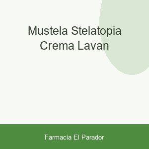 MUSTELA STELATOPIA CREMA LAVAN