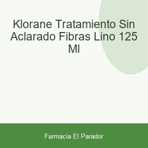 KLORANE TRATAMIENTO SIN ACLARADO FIBRAS LINO  125 ML