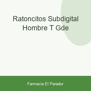 RATONCITOS SUBDIGITAL HOMBRE T-GDE