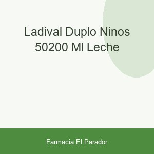 LADIVAL DUPLO NINOS 50200 ML LECHE