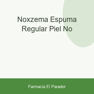 NOXZEMA ESPUMA REGULAR PIEL NO