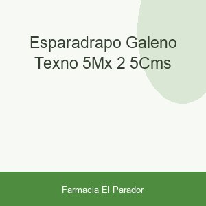 ESPARADRAPO GALENO TEXNO 5MX 2'5CMS