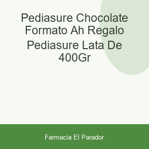 PEDIASURE CHOCOLATE FORMATO AH + REGALO PEDIASURE LATA DE 400gr