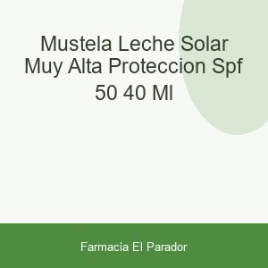 MUSTELA LECHE SOLAR MUY ALTA PROTECCION SPF-50  40 ML