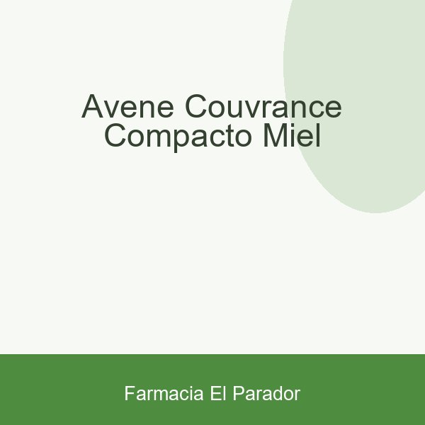 AVENE COUVRANCE COMPACTO MIEL