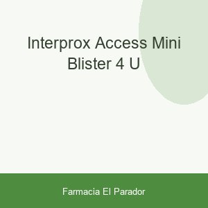 INTERPROX ACCESS MINI BLISTER 4 U