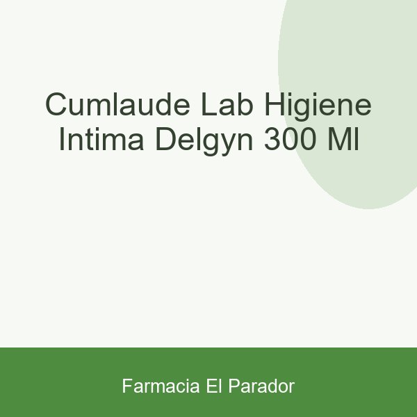 CUMLAUDE LAB: HIGIENE INTIMA DELGYN  300 ML