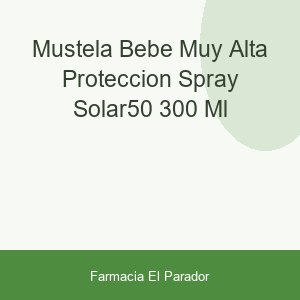 MUSTELA BEBE MUY ALTA PROTECCION SPRAY SOLAR50  300 ML