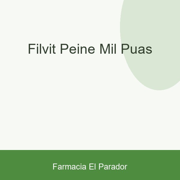 FILVIT PEINE MIL PUAS