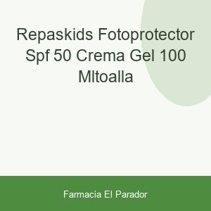 REPASKIDS FOTOPROTECTOR SPF 50 CREMA GEL 100 MLTOALLA