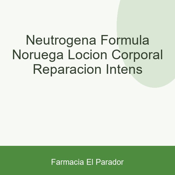 NEUTROGENA FORMULA NORUEGA LOCION CORPORAL REPARACION INTENS
