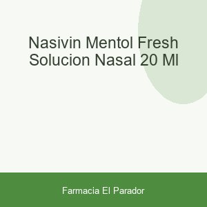 NASIVIN MENTOL FRESH SOLUCION NASAL  20 ML