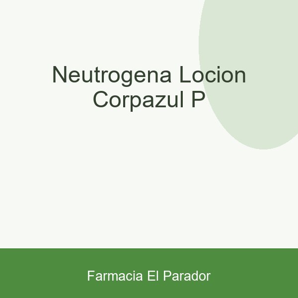 NEUTROGENA LOCION CORP.AZUL P/