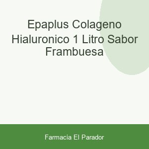 EPAPLUS COLAGENO  HIALURONICO  1 LITRO SABOR FRAMBUESA
