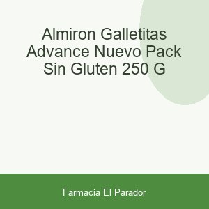 ALMIRON GALLETITAS ADVANCE NUEVO PACK SIN GLUTEN  250 G