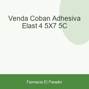 VENDA COBAN ADHESIVA ELAST 4'5X7'5C