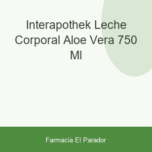 INTERAPOTHEK LECHE CORPORAL ALOE VERA  750 ML