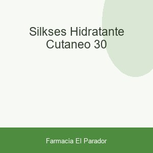 SILKSES HIDRATANTE CUTANEO 30