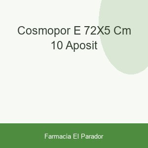 COSMOPOR E 7,2X5 CM. 10 APOSIT