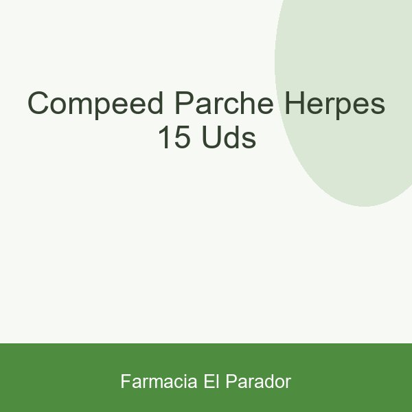 COMPEED PARCHE HERPES 15 UDS.