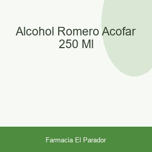 ALCOHOL ROMERO ACOFAR 250 ML