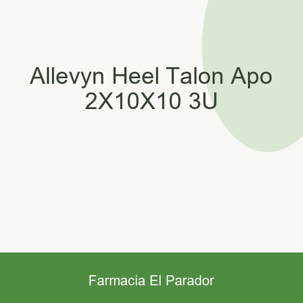ALLEVYN HEEL TALON APO 2X(10X10) 3U