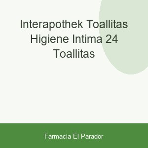 INTERAPOTHEK TOALLITAS HIGIENE INTIMA  24 TOALLITAS