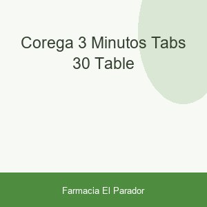 COREGA 3 MINUTOS TABS 30 TABLE