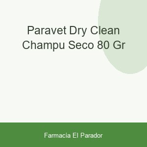 PARAVET DRY-CLEAN CHAMPU SECO 80 GR.