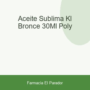 ACEITE SUBLIMA KL BRONCE 30ML POLY