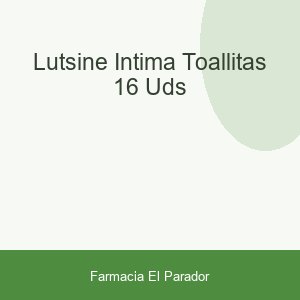LUTSINE INTIMA TOALLITAS 16 UDS