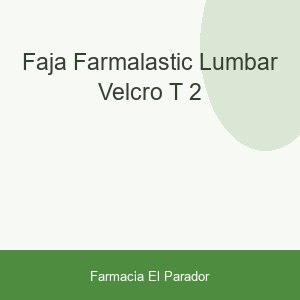 FAJA FARMALASTIC LUMBAR VELCRO T 2