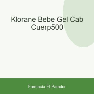 KLORANE BEBE GEL CAB CUERP500