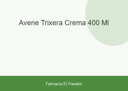 AVENE TRIXERA CREMA 400 ML.