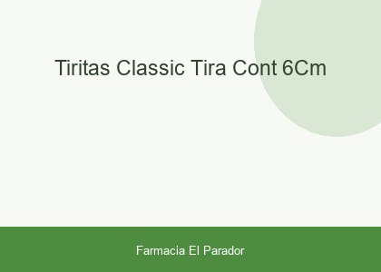 TIRITAS CLASSIC TIRA CONT. 6CM
