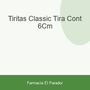 TIRITAS CLASSIC TIRA CONT. 6CM