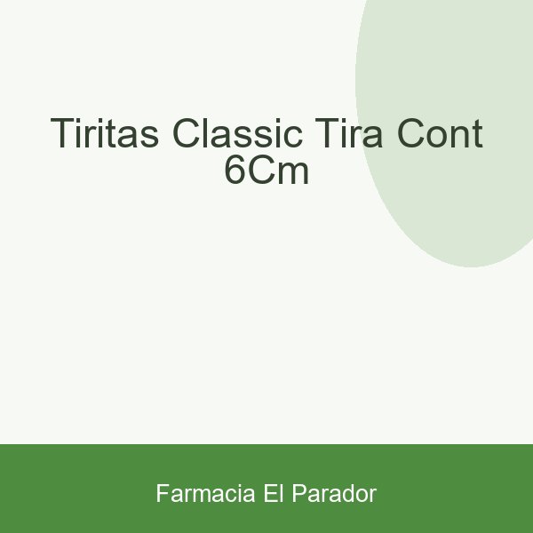 TIRITAS CLASSIC TIRA CONT. 6CM