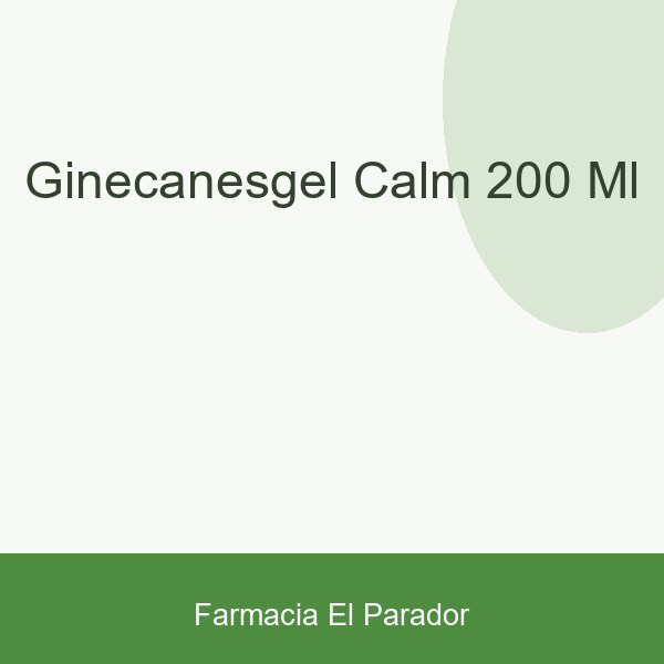 GINECANESGEL CALM 200 ML