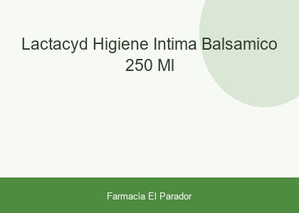 LACTACYD HIGIENE INTIMA BALSAMICO  250 ML