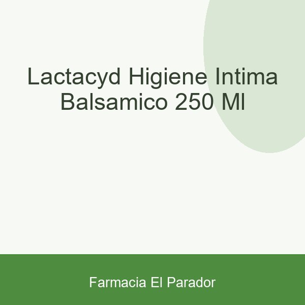 LACTACYD HIGIENE INTIMA BALSAMICO  250 ML
