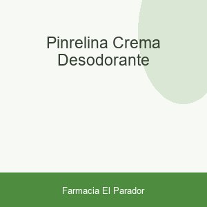 PINRELINA CREMA DESODORANTE