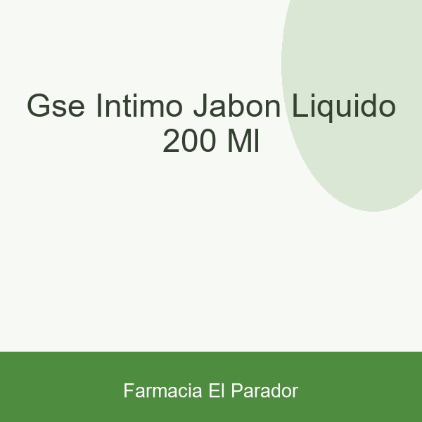 GSE INTIMO JABON LIQUIDO  200 ML