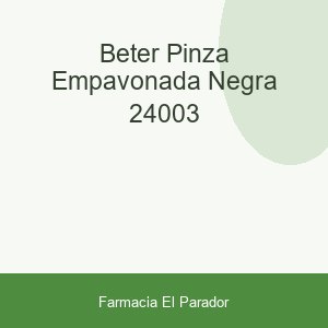 BETER PINZA EMPAVONADA NEGRA 24003